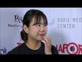 Interview Bomi KIM KOR - Olympic Quota 10m Air Pistol Women 2023 Baku AZE ISSF World Championship
