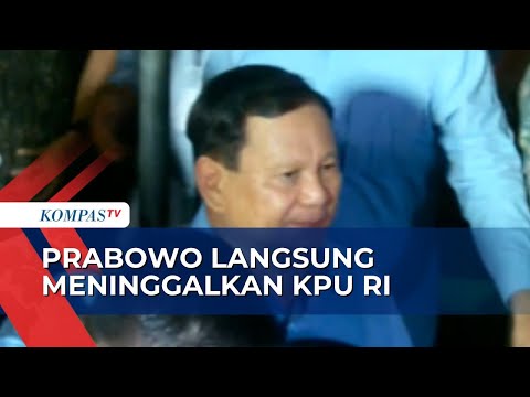 Prabowo Langsung Meninggalkan Gedung KPU Usai Debat Pilpres, Tanpa Berkomentar