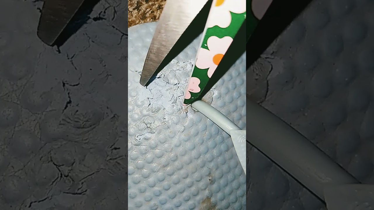 just cut it .... old muddy flip flop 