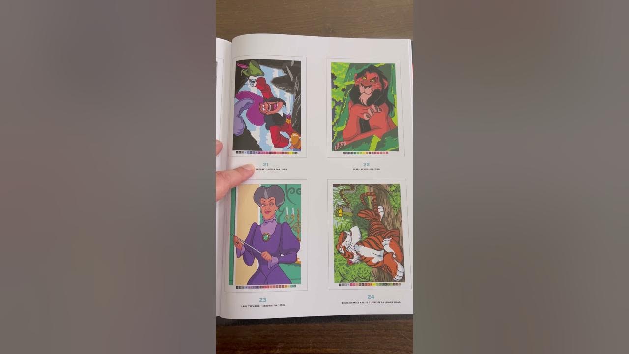 Coloriages mystères Disney Méchants 