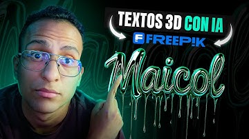 🤯 Crea TEXTOS en 3D con la IA de FREEPIK