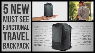 5 New Functional Travel Backpack 2018 | Adventure Travel Pack