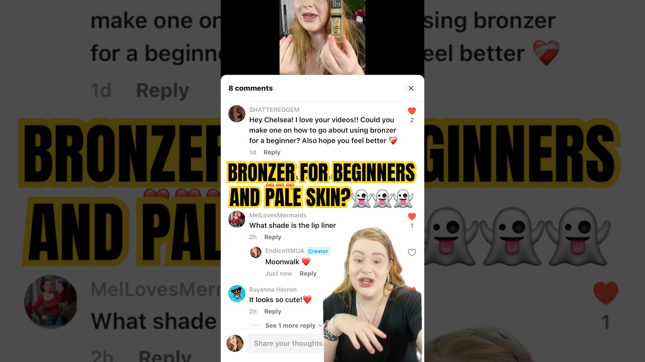 Bronzer for beginners and pale skin?👻 