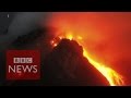 Indonesia volcano thousands flee  bbc news