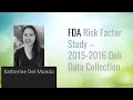 FDA Risk Factor Study – 2015-2016 Deli Data Collection