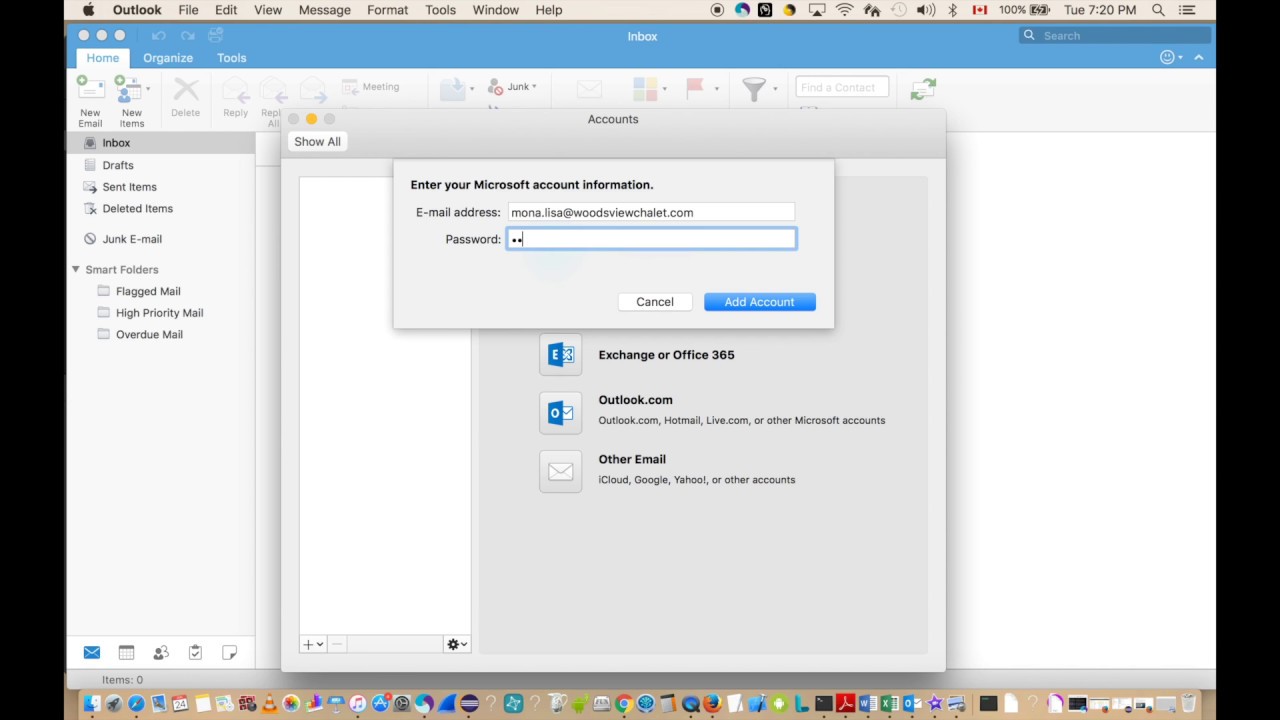 repair outlook 2016 on mac