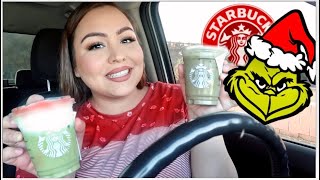 The GRINCH STARBUCKS DRINK & Holiday *SECRET MENU* Drinks!