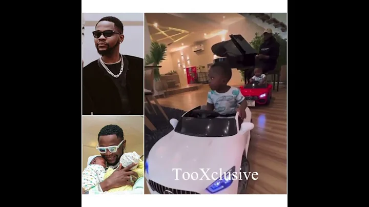 Kiss Daniel’s Adorable Twins On Toy Benz Cars