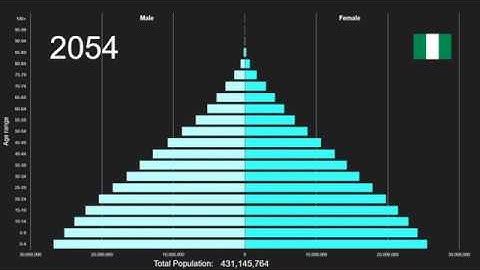 Nigeria Population Pyramid 1950-2100