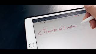 Digital Planning * How to add custom colours in Goodnotes 5