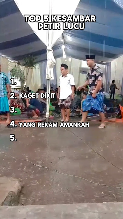 top 5 kesambar petir lucu