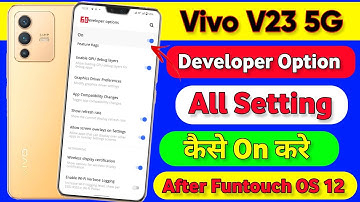 Vivo V23 Developer Option Setting Kaise On Kare | How To Use Developer Option in Font Apply Vivo V23