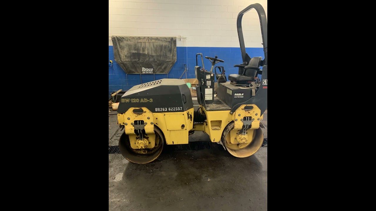 BOMAG BW120 3Ton Double Vibratory Smooth Drum Roller for Sale on IRONMARTONLINE...$7,000