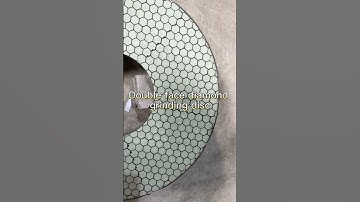 Double sided diamond grinding disc for grinding carbide inserts