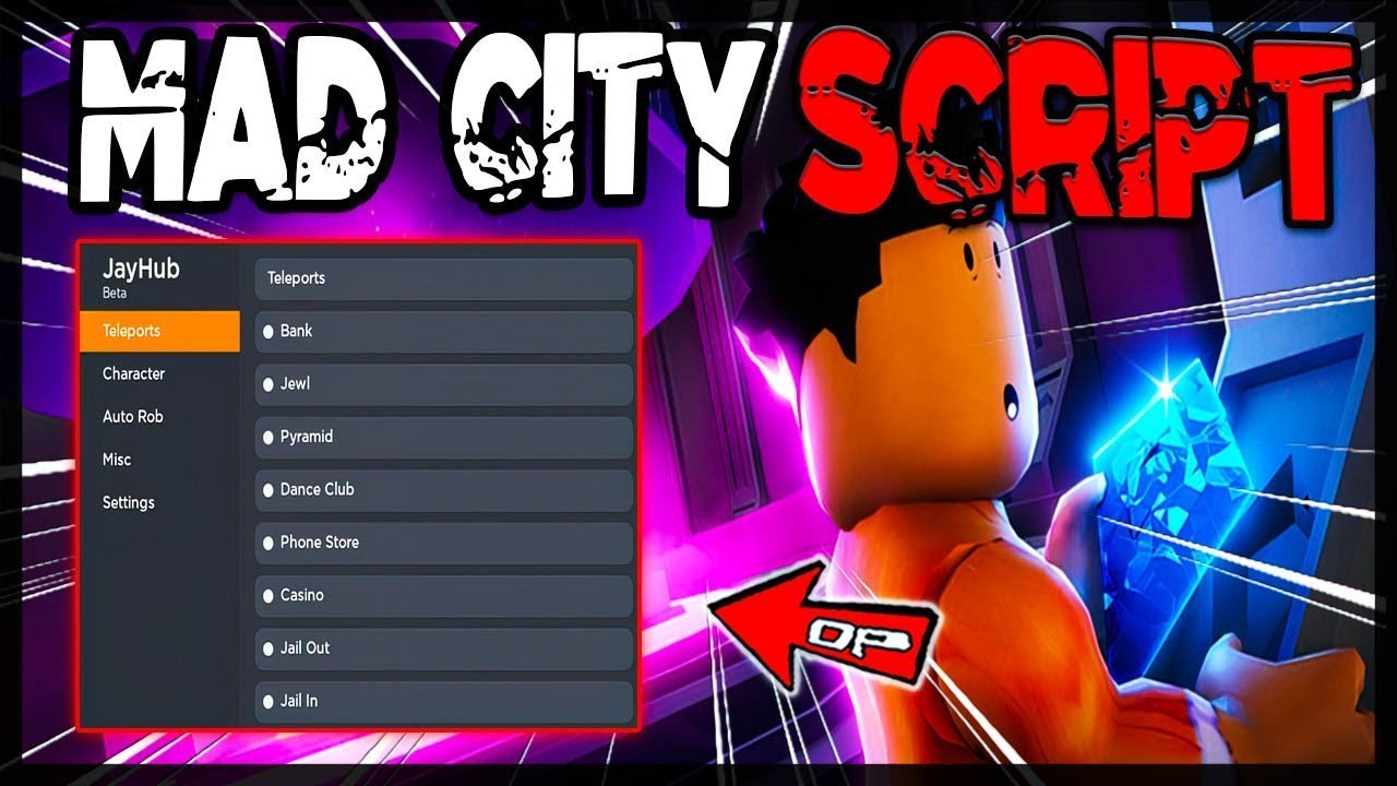 [NEW] Mad City Script | Auto Rob | Infinite Money | Gun Mods | Teleport ...