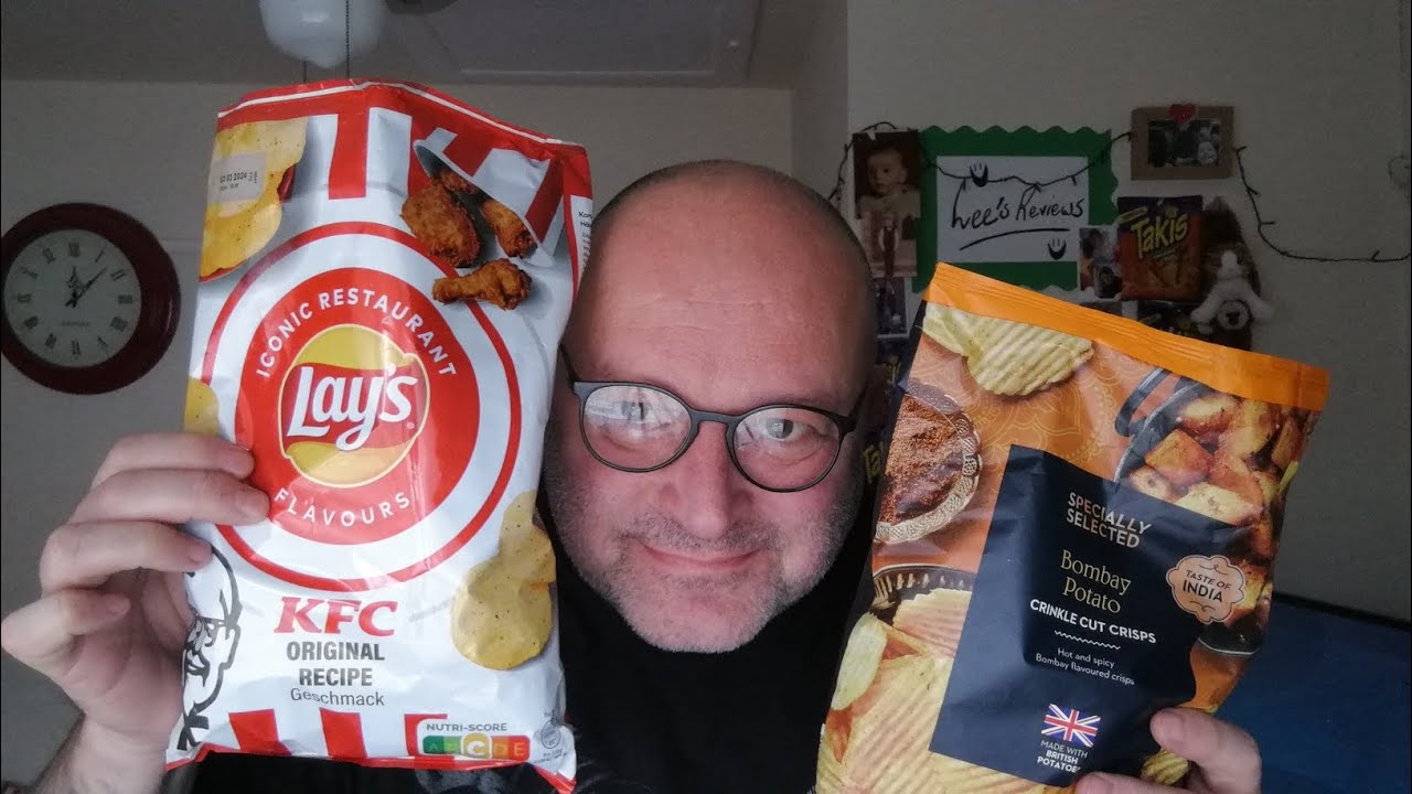 Part 2... Bombay Potato 🥔 Crinkle Cut Crisps & Lays KFC Flavour Crisps 😉 😀 😁