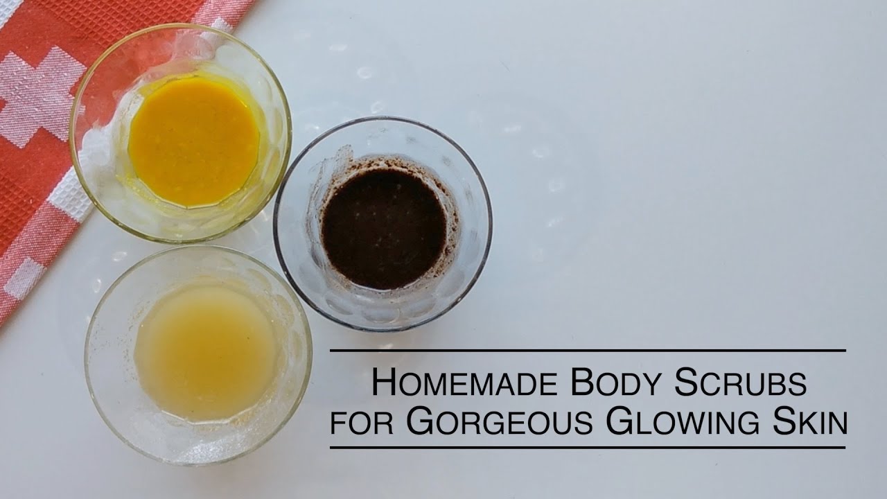 Homemade Body Scrubs for Gorgeous Glowing Skin Diy - YouTube