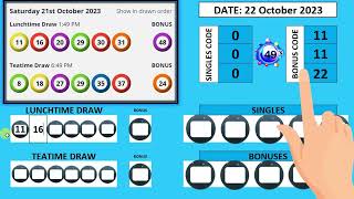 Dobbel UK 49 prediction for today on 22 October 2023