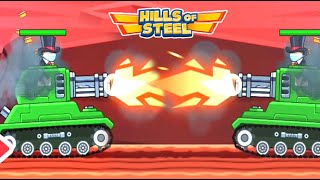 HILLS OF STEEL : ALL 18 MAX LEVEL TANKS TRAIL BATTLE - 2 VS 2