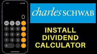 How To Install The Charles Schwab Dividend Calculator Step By Step Tutorial by Antonio Invests 605 views 2 months ago 4 minutes, 13 seconds