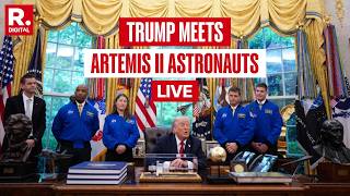 LIVE: US President Donald Trump Meets Artemis II Astronauts | NASA | Moon Mission
