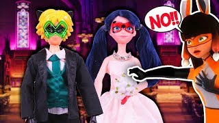 La BODA de MIRACULOUS LADYBUG y CAT NOIR 🐞+🐾=❤️VOLPINA se OPONE -  Juguetes Fantasticos