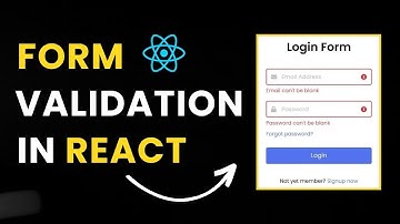 Form Validation in React Js
