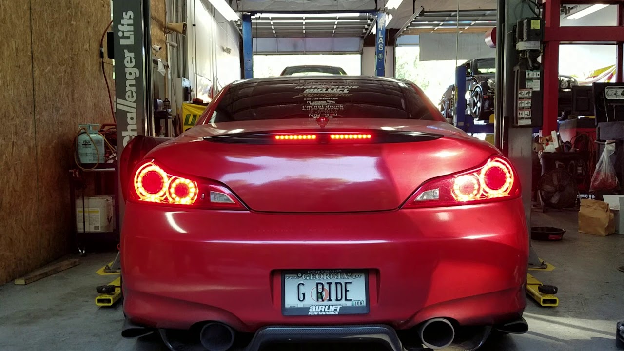 G37 Convertible, Diode Dynamics Tail as Turn installed. Part 2 YouTube