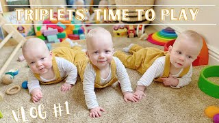 Triplets' Time to Play | VLOG