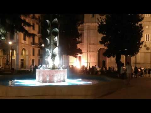 La festa del Batiston a Spezia, in piazza Brin.