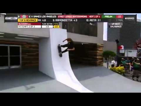 Luan Oliveira advances in SLS X Games Los Angeles 2013   YouTube