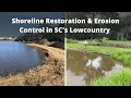 Restoring a community lake shoreline with erosion repair technology