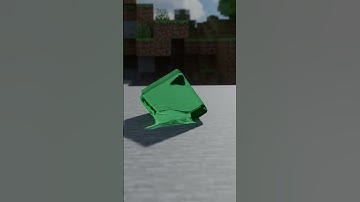 Bouncing slime block minecraft realistic rtx // #shorts