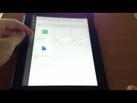 Using Google Drive on iPad and iPhone (iOS) Tutorial