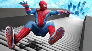 GTA 5 Spiderman • Epic Long Stairs Fails and Jumps!