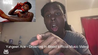 Yungeen Ace - Drowning In Blood (Official Music Video) Reaction