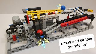 Famous Lego Technic marble run with ball elevator   (+ instructions) Wealth
