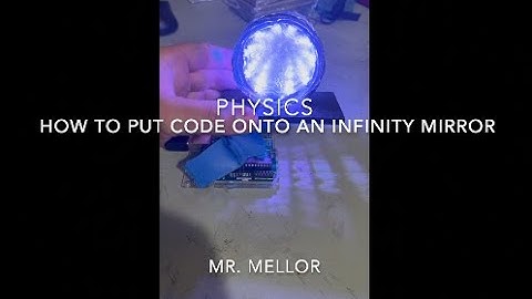 How to put code onto an infinity mirror with arduino