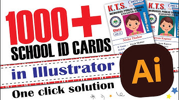 1000+ School ID Cards in Illustrator - In a single Click
