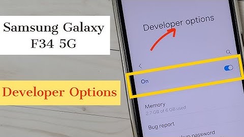 How to Enable Developer Options in Samsung Galaxy F34 5G