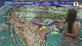 Overnight cold front brings North winds to South Texas