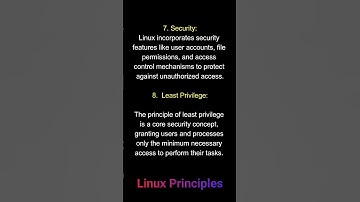 Linux Principles #shorts  #linux