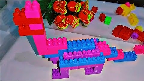 Satisfying DIY Lego Dinosaur | lego sounds | ASMR Building Blocks | relaxing 