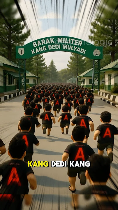 Ratusan Denis Dontol Serbu Barak Militer Kang Dedi Mulyadi #tungtungtungsahur #anomali #shorts