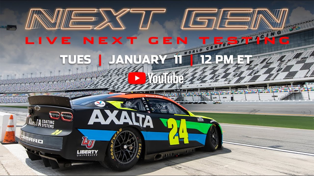 Live Next Gen Daytona Testing January 11 NASCAR