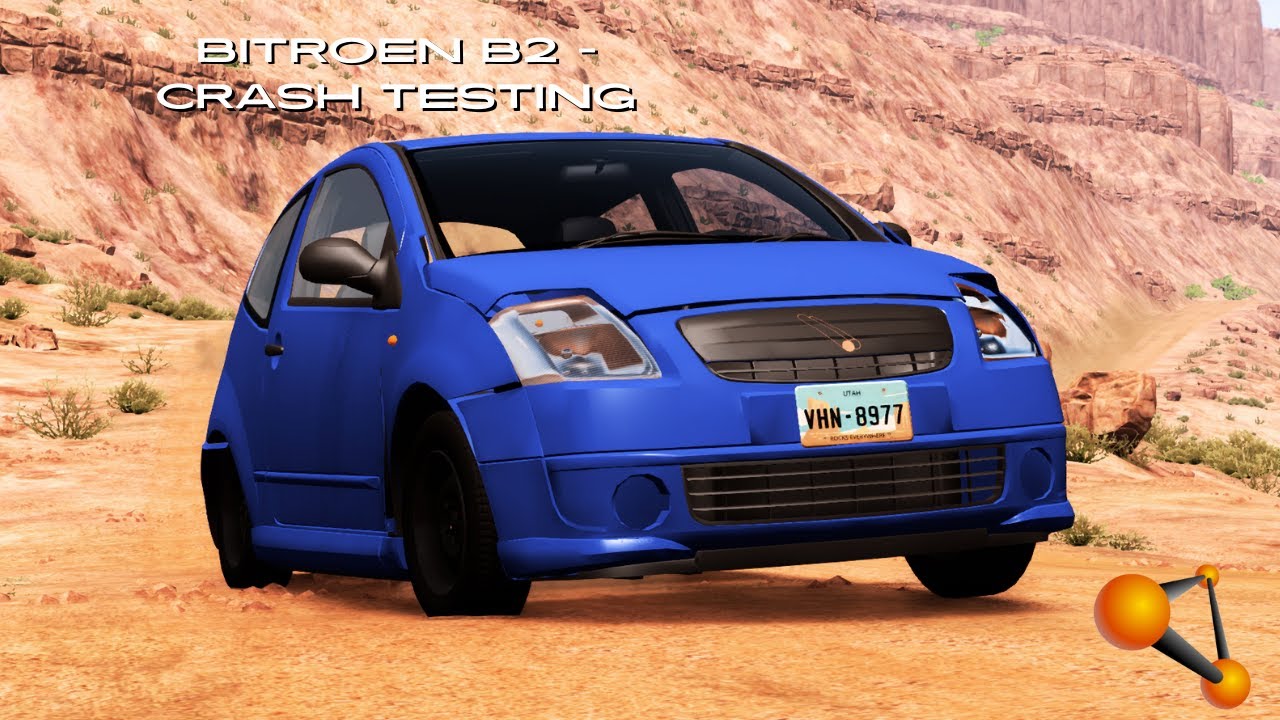 Bitroen B2 - Crash Testing (Beamng Drive) - YouTube