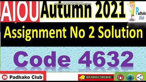 ⏩ AIOU Code 4632 Solved Assignment No.2 Autumn 2021 ||Level: MA Islamic studies