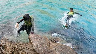 Salte al AGUA a rescatar muchos señuelos, valdra la pena arriesgarse?