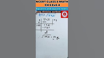 ncert class 8 math ch 6 ex 6.4 q1 | squares and square roots|#shorts #maths #12thmaths #ganit #12th