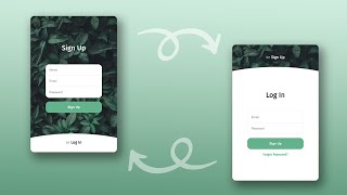 Animated Login Form and Registration Form Using HTML CSS | Step by Step Tutorial